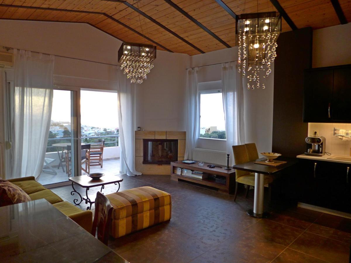 Wide-View & Quiet Apartment Chania La Canea Exterior foto